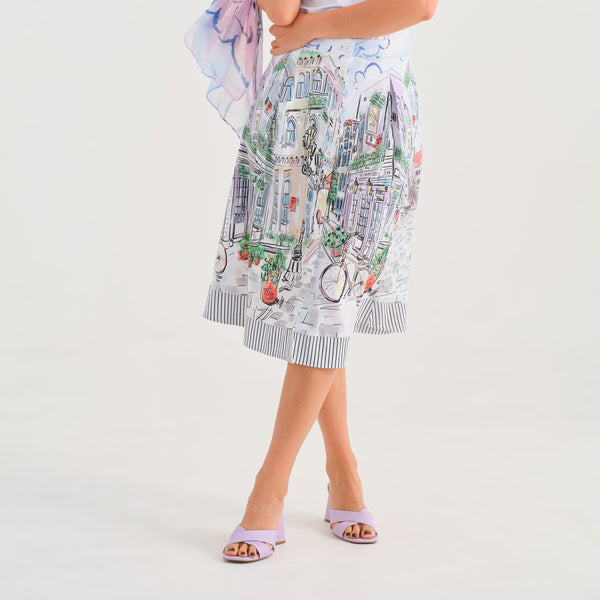 Sunday Afternoon Button Front Skirt