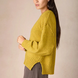 Isla Oversized Crew Lichen Sweater