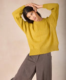 Isla Oversized Crew Lichen Sweater
