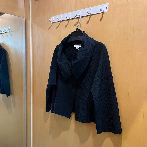 Black Voile Doodle Jacket