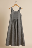 Solace Graphite Linen Dress