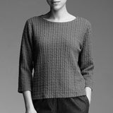3/4 Sleeve Mara Textured Tee