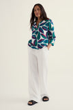 Watercolour Sketch Organic Cotton Blouse