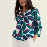 Watercolour Sketch Organic Cotton Blouse