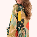 Exotic Leaves - Kimono Jacket
