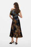 Flocked Tube Skirt