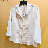 3/4 Sleeve Linen Shirt - Jicama (Only M + L Left)