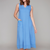 Midi Linen Stretch Dress (Only M Left)