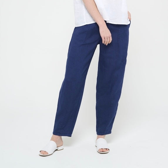 Alexis Indigo Linen Trouser