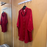 Lava Falls Oversize Linen Shirt