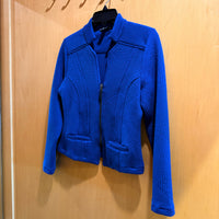 Graphic Lines Cobalt Moto Jacket