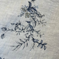 Linen Weave Shortie - Navy Floral