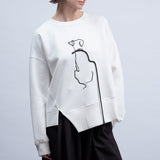 Asymmetrical Puppy Love Sweatshirt
