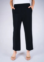 25" Athens Wide Crop Pant - Black