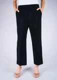 25" Athens Wide Crop Pant - Black