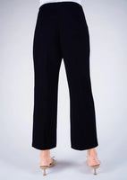 25" Athens Wide Crop Pant - Black