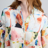Avelia Painterly Shirt Jacket