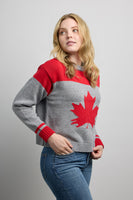 Canada 100% Cotton Shorty Knit Sweatshirt - 2 Colours