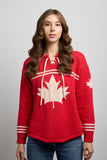 Canadiana 100% Cotton Hockey Sweater - Red