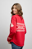 Canadiana 100% Cotton Hockey Sweater - Red
