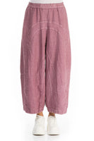 Off-Dye Linen Trousers - Mauve Taupe