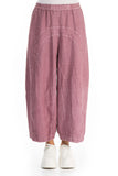 Off-Dye Linen Trousers - Mauve Taupe