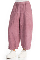 Off-Dye Linen Trousers - Mauve Taupe