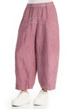 Off-Dye Linen Trousers - Mauve Taupe