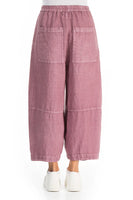 Off-Dye Linen Trousers - Mauve Taupe