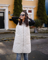 Long Liner Vest - Soft Cream
