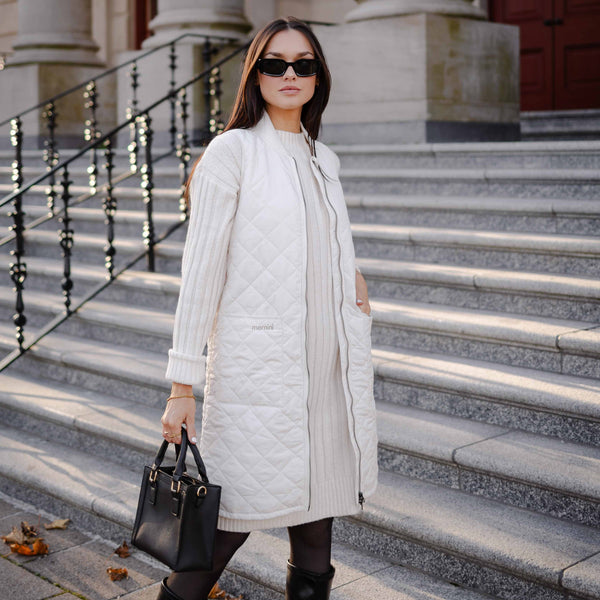 Long Liner Vest - Soft Cream