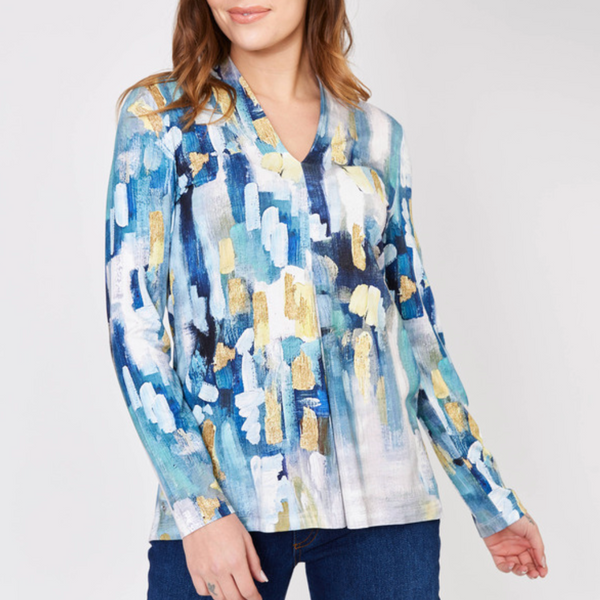 Rivas Abstract Jersey Pullover