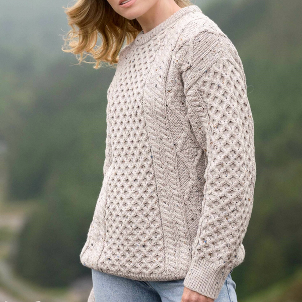 Unisex Super Soft Merino Sweater - Oatmeal Nep