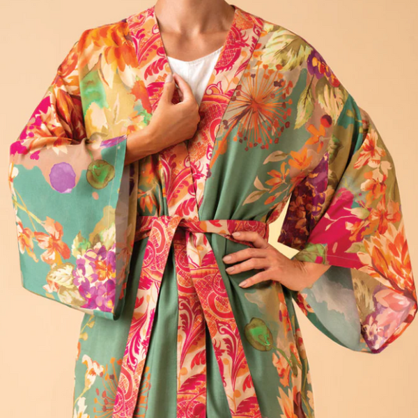Birds and Blooms - Long Kimono