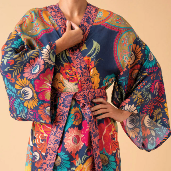 Vintage Floral - Long Kimono