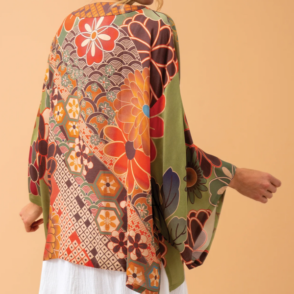 70s Kaleidoscope Floral - Kimono Jacket