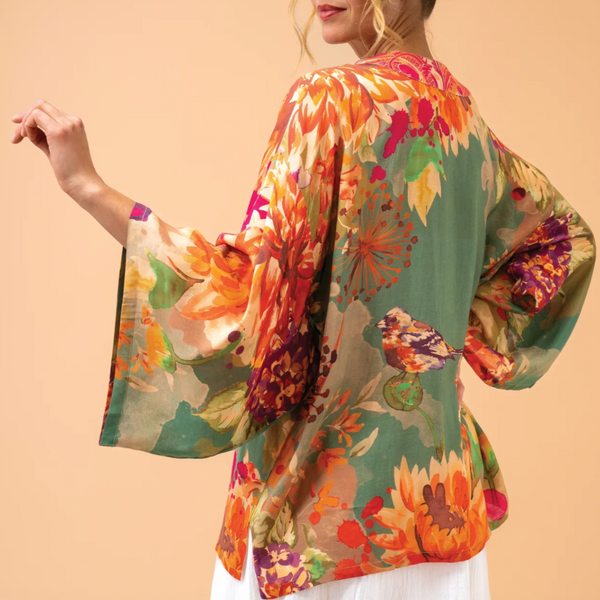 Birds and Blooms - Kimono Jacket