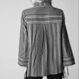 Mixed Stripe Pocket Shirt - Iron