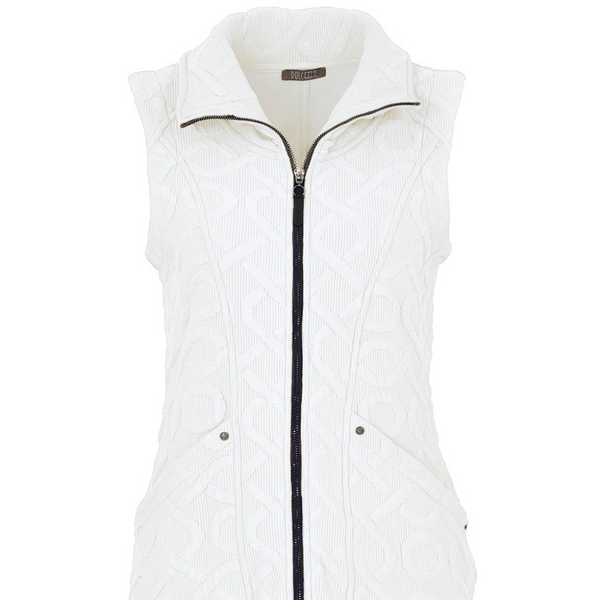 Sporty Chic Winter White Vest