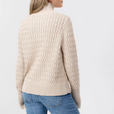 Leah Cotton Ribbed Sweater