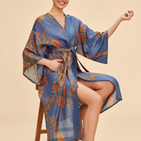 Denim Tapestry - Long Kimono