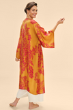 Mustard Tapestry - Long Kimono