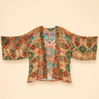 Warm Cream Ikat - Kimono Jacket