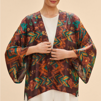 Chocolate Ikat - Kimono Jacket