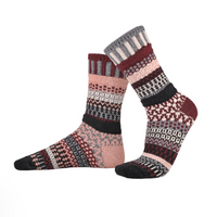 Crew Socks (Wool) - Rosewood