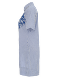 Blue Lotus Cotton Dress
