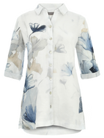 Indigo Melody Linen Shirt (Only XS, M + XXL Left)