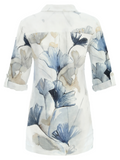 Indigo Melody Linen Shirt (Only XS, M + XXL Left)