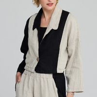 Unity Two-Colour Linen Jacket