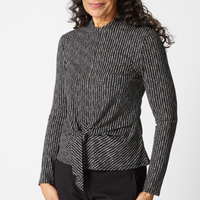 Tie Front Dot Top